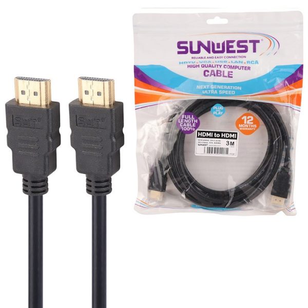 کابل HDMI سان وست Sunwest طول 3 متر
